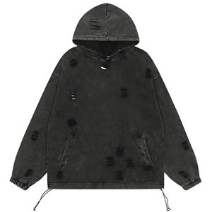 <b>Top</b> Quality Factory Made Men <b>Distressed</b> Hoodies New Design Wholesale Price Oversize Men <b>Distressed</b> Hoodies - Product Image 1