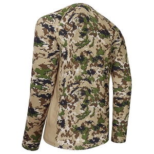 Men's Long Sleeve Camouflage Hunting Shirt Moisture-Wicking Polyester Outdoor Top Autumn Wear - Product Image 3