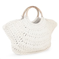 Sac en macramé bohème écologique de haute qualité pour femmes - Style vintage exclusif pour le printemps, l'été, l'automne et l'hiver