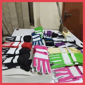 Full Finger Waterproof Lightweight Racing <b>Gloves</b> Pink White Polyester Cotton Non-Slip Hook Loop Closure Adjustable Wrist Racing - Product Image 6