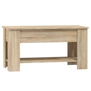 Tavolino in legno ingegnerizzato di quercia Sonoma 39.8 "x 19.3" x 20.5" - Product Image 3