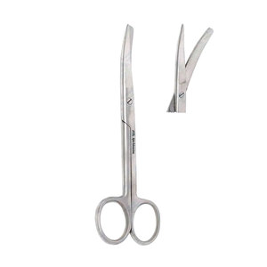 Tijeras Curvas de Alta Calidad para Curar Heridas, Tijeras de 5 Pulgadas de un Solo Uso con Puntas Afiladas o Redondeadas - Product Image 1