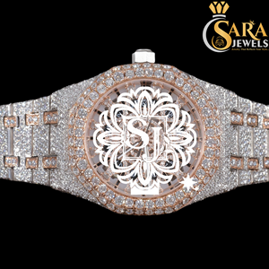 Buy High Quality Customized Iced Moissanite Diamond Watch-Luxury Analog Quartz Movement Glass Dial Display Limited Edition - Product Image 3