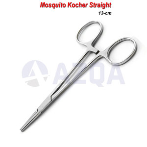 Pinzas Kocher Rectas de Acero Inoxidable de 13 cm, Pinzas de Tejido con Bloqueo Premium, Instrumento Quirúrgico Dental - Product Image 4