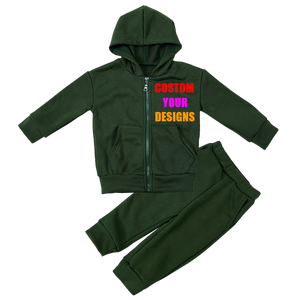 Conjunto de Sudadera Reversible de Felpa con Mezcla de Poliéster/Algodón Orgánico de Diseño para Niños, Sudadera con Capucha Ecológica, Logotipo Personalizado de Alta Calidad - Product Image 4