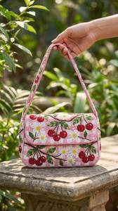 Modern Handcrafted <b>Seed</b> Beaded Customizable Luxury Embroidered Letterpress Printed Clutch Crossbody Bag Evening Shoulder Purse - Product Image 2