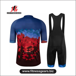 ชุดยูนิฟอร์มปั่นจักรยานแบบไม่มีแขน JUST FITNESS GEARS ผลิตจากผ้าสแปนเด็กซ์/โพลีเอสเตอร์คุณภาพสูง 100% แห้งเร็ว พิมพ์ลายแบบซับลิเมชั่น สำหรับผู้ใหญ่ | - Product Image 6