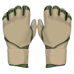 Gants de baseball demi-doigts de haute qualité en matière synthétique pour adulte droitier, toutes saisons, à enfiler - Product Image 1