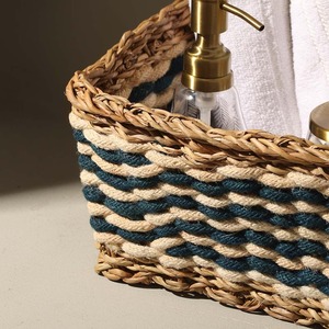 Jute & Seagrass <b>Square</b> Storage <b>Baskets</b> Set of 3 Handmade Storage <b>Basket</b> Wholesale eco-friendly Made in Viet Nam - Product Image 6