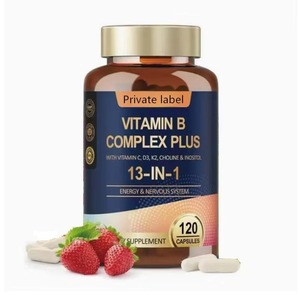 Tabletas de Complejo Vitamínico <span class=keywords><strong>B</strong></span> 13 en 1 al por Mayor OEM, Suplemento Orgánico de Biotina para Adultos, Energía y Salud Inmunológica, 120 Unidades - Product Image 3