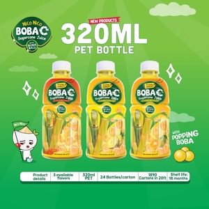 Boba C Đường Nước Trái Cây Mía Với Popping Boba Bóng Uống Và Calamansi Nước Trái Cây Tự Nhiên Ngọt Ngào Kỳ Lạ Nước Giải Khát Sản Xuất 320Ml Chai - Product Image 6