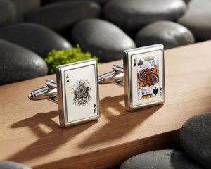 Boutons de manchette personnalisés de luxe pour hommes |   Boutons de manchette en acier inoxydable et argent sterling 925 |   Bijoux de manchette pour chemise de mariage en gros - Product Image 5