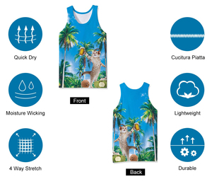 PASUXI Casual Quick Dry Moisture Wicking Fitness Stringer Tank Top Men's Stringer Gym Workout <b>Singlet</b> Breathable <b>Running</b> OEM - Product Image 5