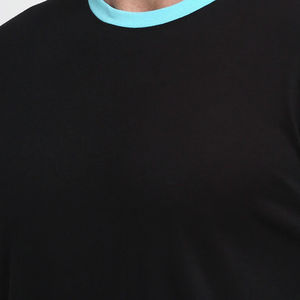 T-shirt en coton à manches longues pour homme, coupe classique, tissu gaufré respirant, streetwear décontracté, mode quotidienne et confortable - Product Image 4
