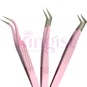 Juego de Pinzas para Cejas Profesionales KINGIST de Acero Inoxidable Antimagnéticas con Agarre Perfecto, Puntas Suaves, Antiestáticas, Duraderas y Precisas - Product Image 3
