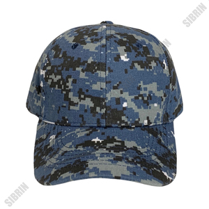 SIBRIN Custom Snapback <b>Camo</b> Baseball <b>Cap</b> Blue Digital Camouflage 6 Panel Curved Brim Skateboarding Outdoor Sports Hats P <b>Caps</b> - Product Image 1