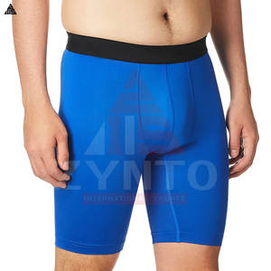 Shorts de compression athlétiques pour hommes à séchage rapide, taille élastique, couleur unie, pour entraînement et fitness, à bas prix - Product Image 4
