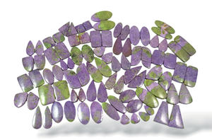 Natural Purple Stichtite Pair Loose Cabochon Wholesale Bulk Handmade Flat Back <b>Crystal</b> <b>Healing</b> Gemstone for Jewelry Making - Product Image 2