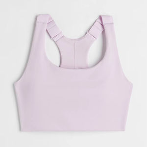 Sujetadores Deportivos Transpirables y Cómodos de Secado Rápido para Mujer, Diseño Único OEM, Venta Caliente, Cuello en U, Ropa Deportiva de Color Sólido - Product Image 1