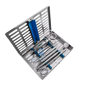 Kit de Cirugía Dental Manual, Juego de Instrumentos Dentales Profesionales de Acero Inoxidable con Jeringa, Espejo, Sonda y Herramientas de Extracción - Product Image 4