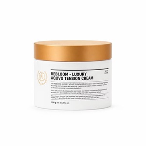 Crème tenseur Rebloom Aquvo, crème liftante aux peptides, lissage des ridules, repulpeur de peau, hydratation intense, crème hydratante 100g, crème pour le visage - Product Image 2