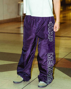 Pantalones Deportivos Cortavientos de Nailon Brillante para Hombre, Corte Holgado Informal, Cintura Elástica, Ligeros, Resistentes al Viento, con Letras Gráficas y Logotipo Personalizado - Product Image 5