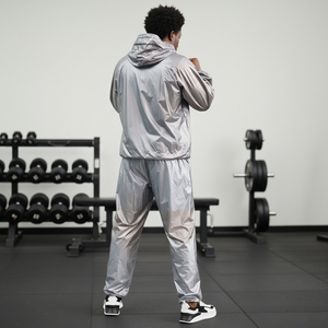 Custom <b>Sauna</b> Suit OEM Polyester Fabric Sweat Suit Gym Fitness Weight Loss Training Manufacturer Supplier - Product Image 4