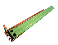 Tapis d'entraînement de golf en gros pour usine, ensemble de putters de golf, mini-tapis de golf avec trous, putters et balles pour intérieur et extérieur