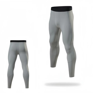 Wholesale <b>Men's</b> High-Waisted Seamless <b>Compression</b> Fitness Leggings Breathable Sports <b>Tights</b> with Scrunch <b>for</b> Workout Yoga - Product Image 6