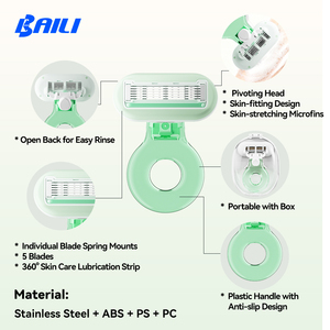 <span class=keywords><strong>Rasoir</strong></span> Intimate Beauty pour femmes, <span class=keywords><strong>rasoir</strong></span> pour poils pubiens, haute qualité avec emballage, <span class=keywords><strong>rasoir</strong></span> à 5 lames - Product Image 4