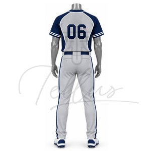 Tenue d'équipe de style unique, uniforme de baseball personnalisé avec numéro, séchage rapide, respirant, uniforme de baseball en gros - Product Image 2