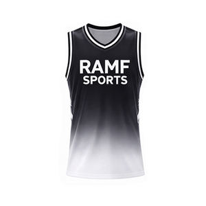 เสื้อบาสเก็ตบอลแบบยูนิเซ็กซ์สั่งทำพิเศษ OEM ระบายอากาศได้ดี แห้งเร็ว ใส่ได้สองด้าน ไซส์ใหญ่ ป้องกันแบคทีเรีย ซึมซับเหงื่อ - Product Image 3