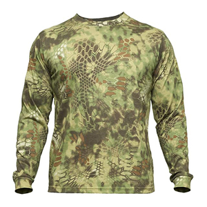 Camisa de Caza de Camuflaje Personalizada para Hombre, Manga Larga, Ligera, Transpirable, Impermeable, de Poliéster/Algodón, Capa Base para Caza - Product Image 4