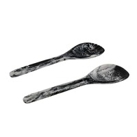 Ensemble de cuillères de cuisine en résine faites à la main, modernes, colorées, durables, élégantes, uniques, pour la table