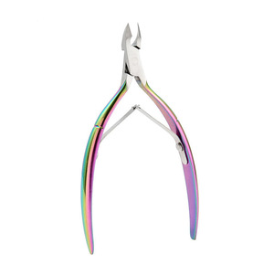 Cortacutículas de Acero Inoxidable, Cortador de Piel Muerta, Herramienta de Manicura y Pedicura de Metal Arcoíris, Pinza de Belleza - Product Image 5