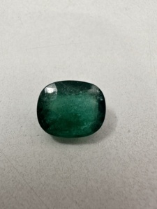 Piedra Preciosa de Esmeralda Verde de Lujo de 6.4 CTS, Corte Esmeralda, Forma de Cojín, Aspecto Natural, Piedra de Esmeralda Suelta para la Elaboración de Joyería Fina - Product Image 4