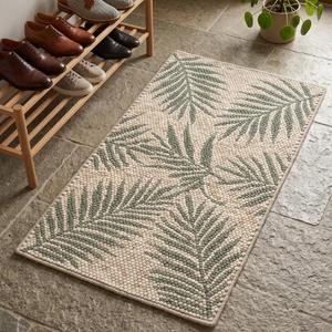 Tapis de sol moderne en laine beige crème et vert sauge, tissé à la main, texturé, antidérapant, à poils moyens, très demandé - Product Image 5