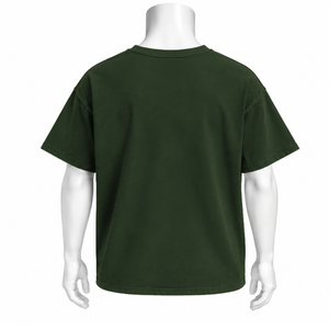 <b>Olive</b> <b>Green</b> Weathered Pocket Tee Garment Washed Cotton Short Sleeve <b>T</b> <b>Shirt</b> Relaxed Fit Chest Pocket Vintage Casual Streetwear - Product Image 2