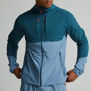 Ropa Deportiva Transpirable Resistente al Agua para Senderismo y Entrenamiento OEM Chaqueta Cortavientos de Poliéster para Hombre - Product Image 5