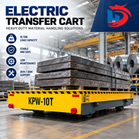 Chariot de transfert électrique sans rail à batterie de 10 tonnes et 20 tonnes, chariot à plateau motorisé robuste pour usine