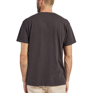 เสื้อยืดคอกลมแขนสั้นทรงปกติสำหรับผู้ชาย สีพื้น ผ้าฝ้าย ทอแบบเจอร์ซีย์ ย้อมสีเรียบ - Product Image 2