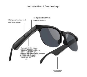 Gafas Inteligentes Deportivas Inalámbricas para Exteriores, Tipo Abierto, con Traducción IA, Contestar Llamadas, Reproducir Música, Auriculares - Product Image 4
