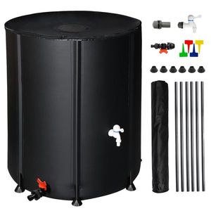Serbatoio Pieghevole Nero da 132 Galloni per Raccolta Acqua Piovana, Accessori da Giardino - Product Image 5