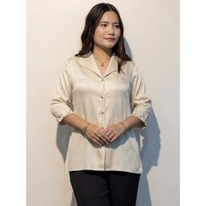 Women Vintage Stylish Button-Down Shirt with Premium Cotton Breathable & Eco-Friendly for Summer Office and Casual Wear - Product Image 1