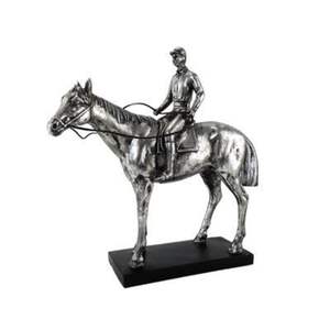 Centre de table artistique en aluminium moulé en forme de cheval pour intérieurs design, avec une structure durable et un attrait intemporel - Product Image 2