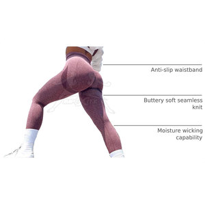 Leggings de Yoga con Efecto Fruncido en la Espalda para Mujer, Estilo Urbano, Material Elástico Premium, Ropa Deportiva - Product Image 4