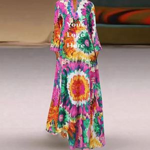 Vente en gros de qualité supérieure Borka Abaya musulmane à manches longues pour femmes Dubai Abaya Maxi Muslimah Robe élégante Robe abaya double couche - Product Image 1