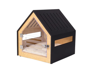 2025 nouveau élégant personnalisé moderne Style minimaliste meubles pour animaux de compagnie écologique en bois chien chenil chien lit - Product Image 5