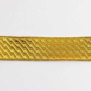 Cintas de encaje jacquard OEM, telas estrechas, hilo metálico, Laurex, Mylar, alambre de guipur, alambre de brillo, encaje personalizado de alta calidad de 25 mm - Product Image 4