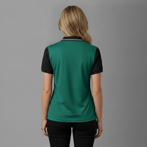 เสื้อโปโลผู้หญิง OEM ผ้าฝ้าย 100% แห้งเร็ว ระบายอากาศดี ดีไซน์เฉพาะ ออกแบบโลโก้ของคุณเอง เสื้อโปโลสตรีทแวร์ 2 สี - Product Image 5